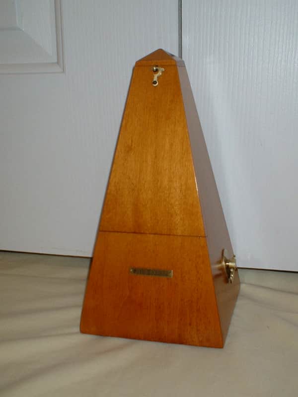 Fully Restored Vintage Seth Thomas Metronome No 7 Mid 1960s Honey Maple, Serviced, Solid Brass Trim image 1