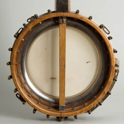 Plectrum Banjo, made by Lyon & Healy, c. 1925, black hard shell case. image 13