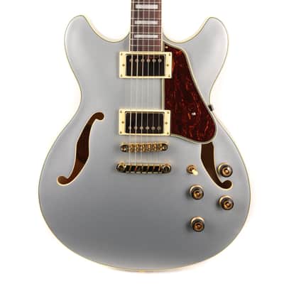 Ibanez AS73G AS Artcore Moonstone Silver Flat image 1