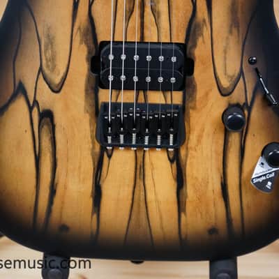 Schecter C-1 Pale Moon Electric Guitar - Natural Satin w/Black Burst image 6