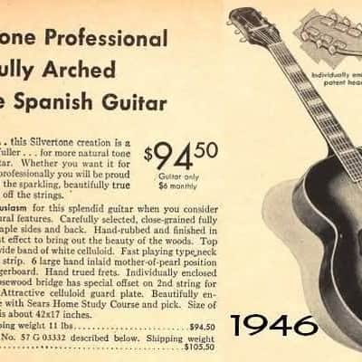 *Rare* 1946 SILVERTONE by Gretsch w/Geib case image 21