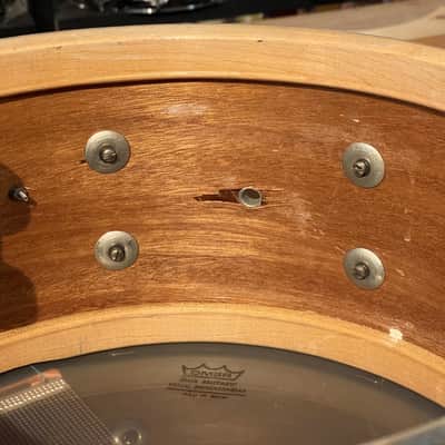1950's Slingerland 6.5x14 Blue & Silver Duco Student Model Radio King Snare Drum image 17