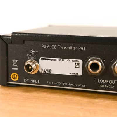 Shure PSM 900 Wireless IEM System - G6 Band (NO POWER SUPPLY) CG01VKK image 9