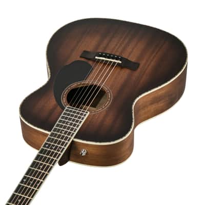Fender PO-220E Orchestra Electro Acoustic Guitar, Aged Cognac Burst, CC22050XXXX image 2