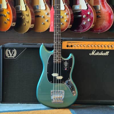 Fender American Professional Classic Mustang Bass 2026 - Faded Sherwood Green Metallic image 1