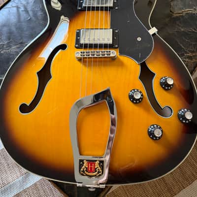 Hagstrom VIK-TSB Viking Semi-Hollow 2010s - Tobacco Sunburst image 2