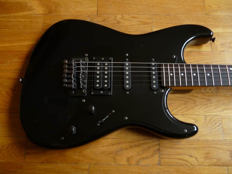 Fernandes The Function FST-55 Stratocaster MIJ 1989 Black | Reverb