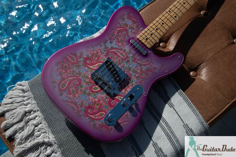 Fender Limited Edition Pink Paisley Telecaster with Maple Fretboard 2026 - Pink Paisley - Better Than New! w Pro Set Up image 1