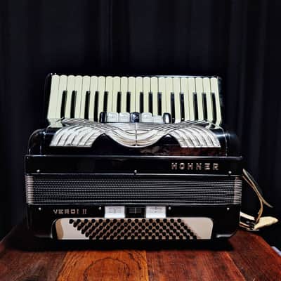 Hohner Verdi II German-Made Accordion 96 Bass/LMM - Tested and Serviced w/ Case image 3