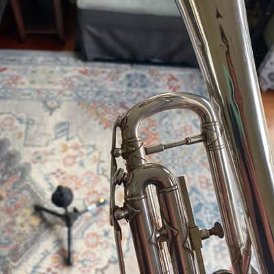Vintage 1950s French Couesnon Monopole Conservatoire trumpet image 4