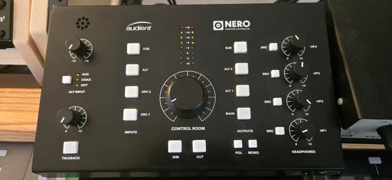 Audient Nero Desktop Monitor Controller 2019 - Black and Gray image 1