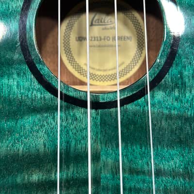 LAILA UDW-2313-FO HG GREEN - hi gloss concert ukulele image 3