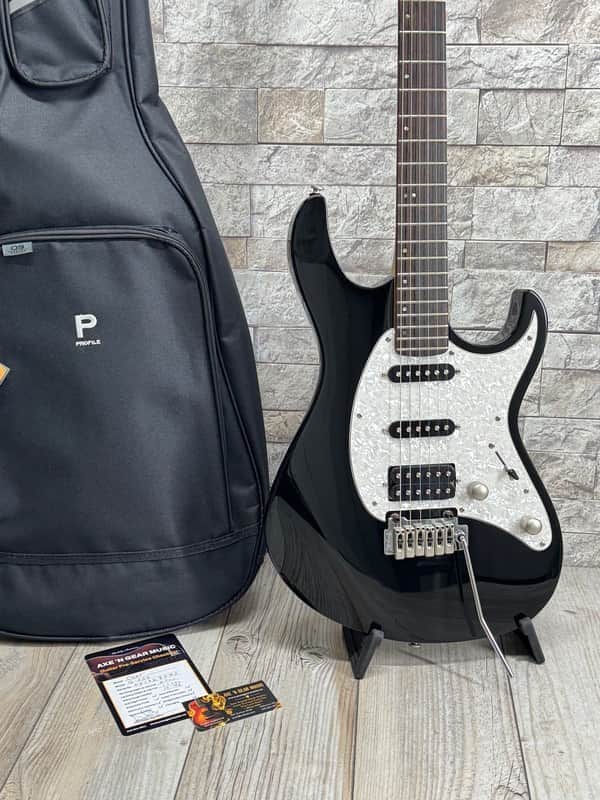 Cort G-250 BK - HSS Black Electric Guitar with Gig Bag image 1