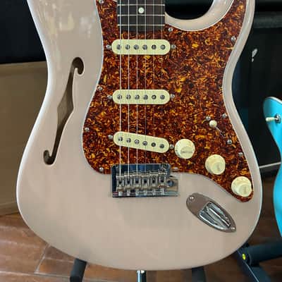 Fender American Professional II FSR Thinline Stratocaster - Transparent Shell Pink /8lbs. 1.8oz #US240023798 image 2