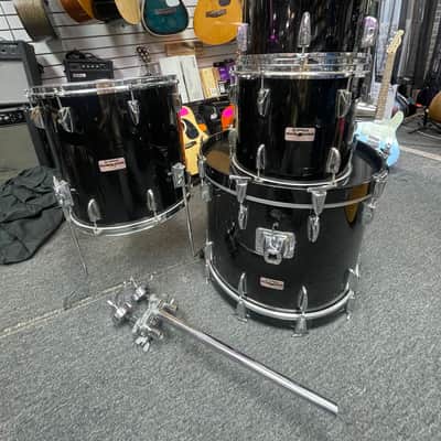 Yamaha Tour Custom 4-piece Shell Pack - Black Lacquer 1980's image 18