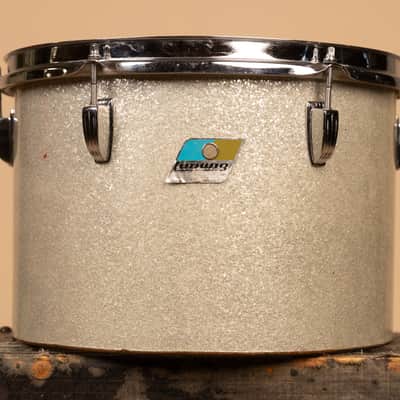 1970s Ludwig 9x13 Silver Sparkle Concert Tom image 1