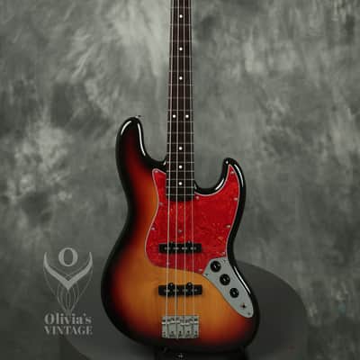 1992 Fender MIJ '62 Reissue Jazz Bass Sunburst image 2