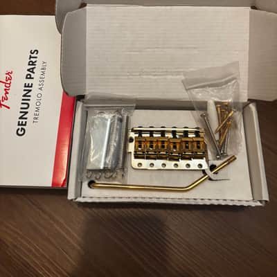 Fender 099-2049-200 American Vintage Series Stratocaster 6-Saddle Bridge Tremolo Assembly 2010s - Gold image 1