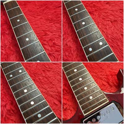 Very Rare Morris SG Deluxe (H.S. Anderson) 1973 - John Cipollina Clone? - Bigsby Style Tremolo - Original Maxon Humbuckers - Cherry Finish - Made In Japan MIJ image 7