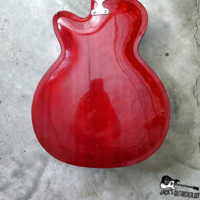 RARE Julio Giulietti  Model A2 Italian Semi-Hollow Jazzbox Electric Guitar w/ OHSC! (1962, Cherry) image 18