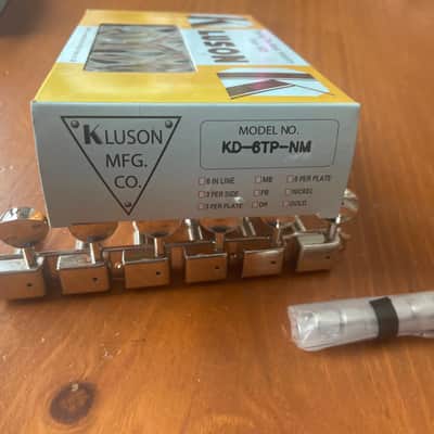 Kluson Left 6 On A Plate Tuning Machines KD-6TP-NM image 2