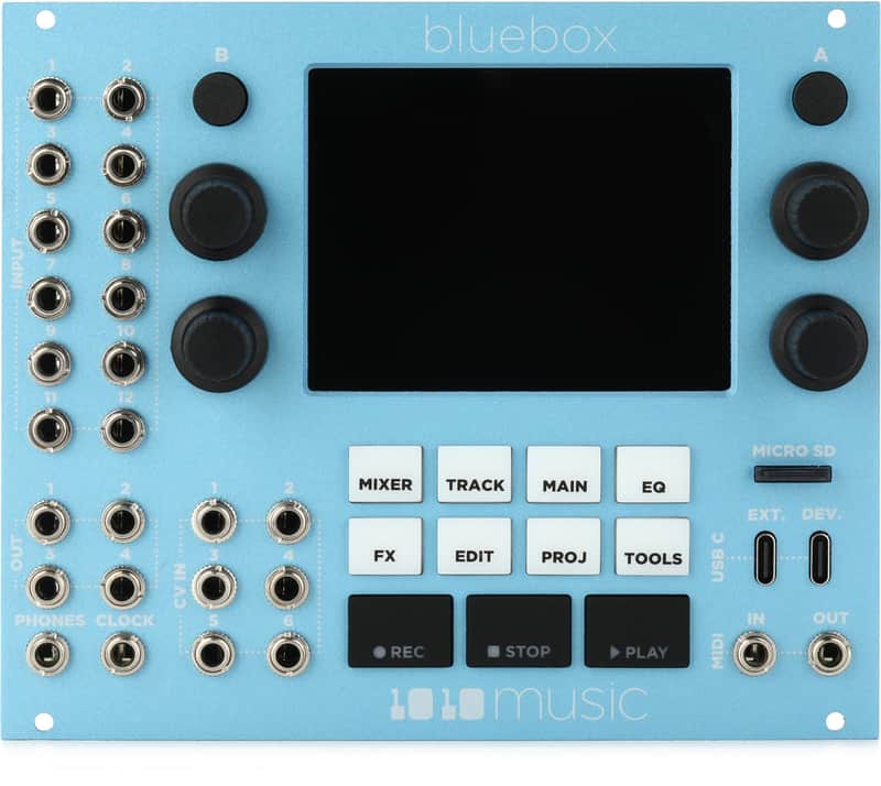 1010music Bluebox Digital Mixer and Recorder Eurorack Module image 1