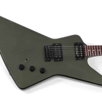 1983 Hamer Blitz Guitar - Pewter Dark Green Metallic - Sustain Block Tremolo, Original Hardshell Case image 4