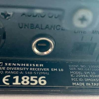 Sennheiser Microphone XS Wireless MIC + EM 10 True Diversity | 548–572 MHz image 5