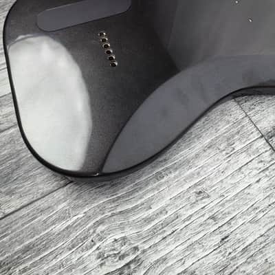 Havok Hard Tail Metallic Black 2pc Mahogany Guitar S type, HS config Custom Guitar Body. 80' style image 10