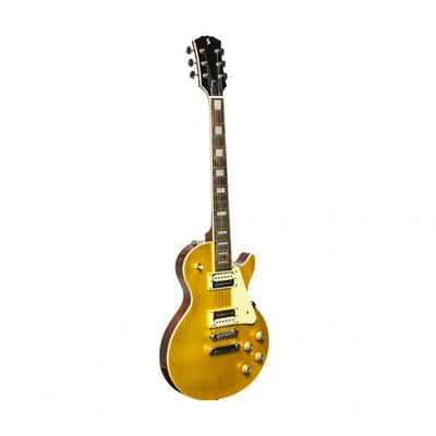 STAGG STANDARD L-SERIES LP HH ELECTRIC GUITAR / GOLD TOP image 2