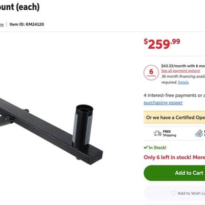K&M 24120 Speaker Wall Mount Pair image 2
