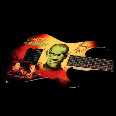 ESP Custom Shop Kirk Hammett Signature KH-2 Karloff Mummy Graphic Rare 1997 image 3