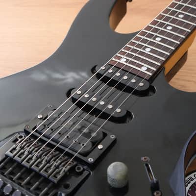 1997 Ibanez Japan RG560 Superstrat (Black) image 4