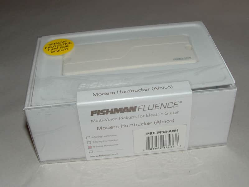 Fishman Fluence PRF-M38-AW1 8 String Modern Humbucker Alnico 3 Voices (White) image 1