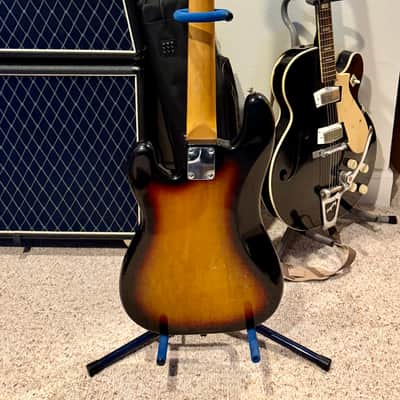 Bentley P-Style Electric Bass Guitar Early 90’s Korean MIK - Sunburst black guard image 4