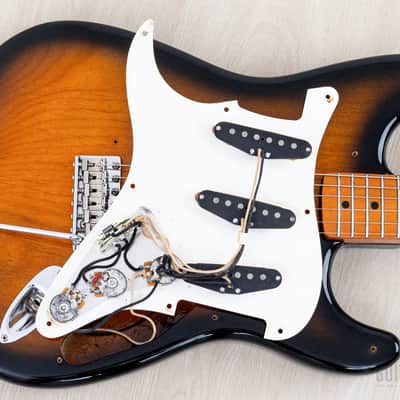 1997 Fender American Vintage '57 Stratocaster Sunburst w/ Hangtags, Tweed Case image 19