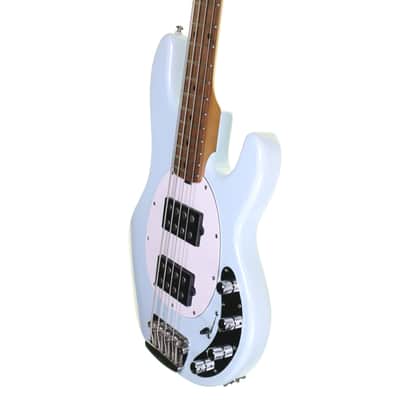 Sterling by Music Man StingRay HH Ray34 Bass Guitar in Daphne Blue image 8