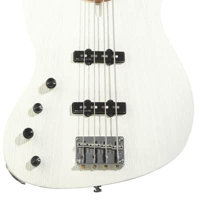 Sire Marcus Miller V6 4-string Left-handed Electric Bass Guitar - Antique White image 2