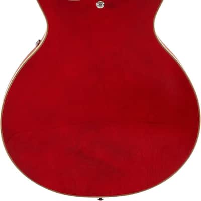 Washburn SH35 Semi-Hollow Electric Guitar, Rosewood Fingerboard, Trans Red image 3