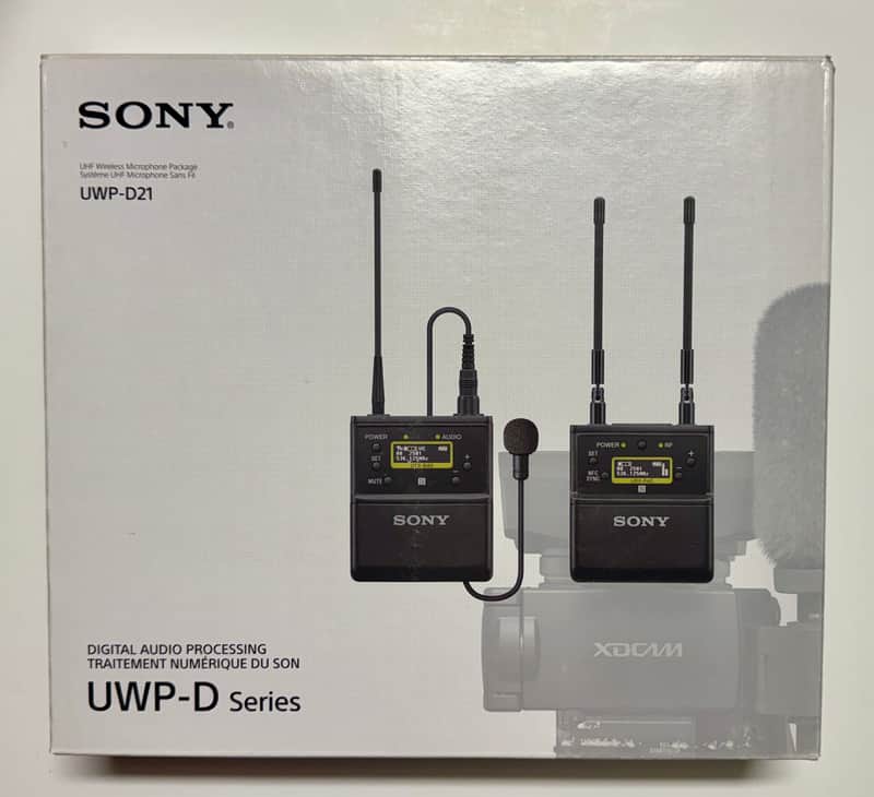 Sony UWP-D21 Wireless Lavalier Package (UC14: 470–542 MHz) – Mint w/ Box, Unused Mic & TA4F Adapter image 1