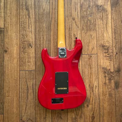 Vintage 1993 Charvel by Jackson CST-070 Super Strat Electric Guitar Active Pickups Transparent Red image 3