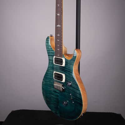 PRS SE Custom 24 Electric Guitar - Slate Blue - Flame Maple Top with Gig Bag image 5