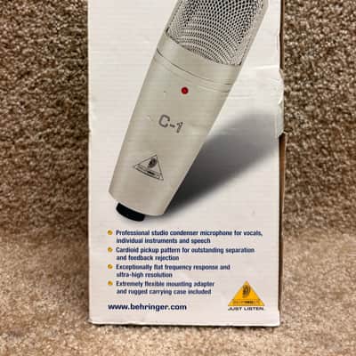 Behringer C-1 Large Diaphragm Condenser Microphone W/Clip & Case image 6