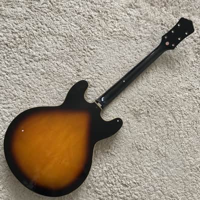 Tanglewood Left Handed Semi Hollow Jazz Guitar, Rosewood Fingerboard Neck image 4