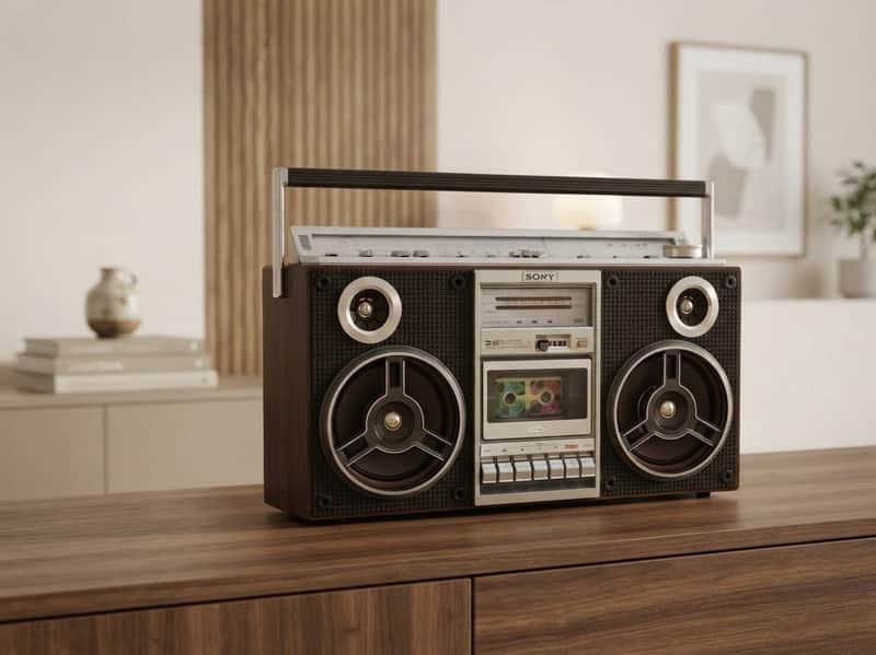SONY CFS-V8 ZILBAR Rare Vintage Boombox Serviced Tested Japanese Analog Hi-Fi image 1