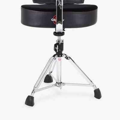 Gibraltar 9808OS-AB 9000 Series 18" Cordura Drum Throne with Height Adjustable Backrest image 6