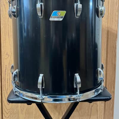 Ludwig 6 ply Black Cortex 1980’s 16” Tom image 1