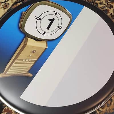 Neil Peart POWER WINDOWS 22” 1 & 2 Bass Drum Head Collectible & BONUS !!! image 2