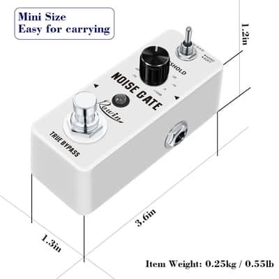 Rowin Guitar Noise Gate Pedal, 2 Mode (Hard/Soft) Noise Suppressor, True Bypass Mini Effect Pedal for Electric Guitar image 3