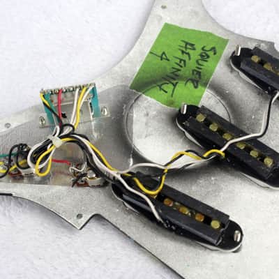 Custom Splat Painted Fender Squier  Affinity Strat Loaded Pickguard (11 Hole) image 5